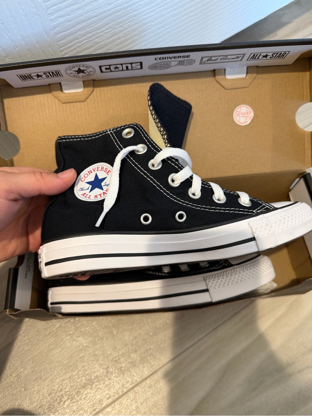 Converse Chuck Taylor High Top Sneakers - Black & White